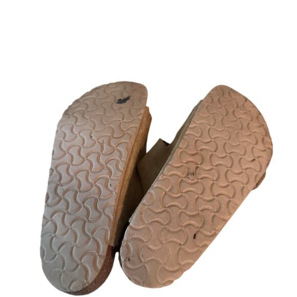 Birkenstock Suede Slip On Flat Slide Sandals Tan Men’s Size Size 42 / US 11-11.5 - Picture 8 of 8